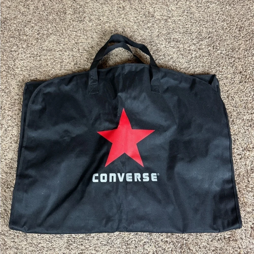 Converse hanging garment bag / clothes bag Black with handles and Converse logo